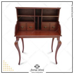 میز تحریر کتابخانه دار چهار کشو