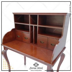 میز تحریر کتابخانه دار چهار کشو